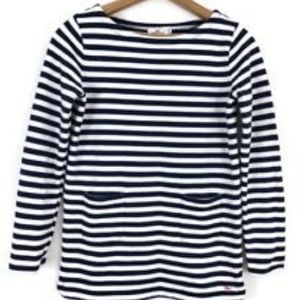 Vineyard Vines Navy & White Striped Girls Top